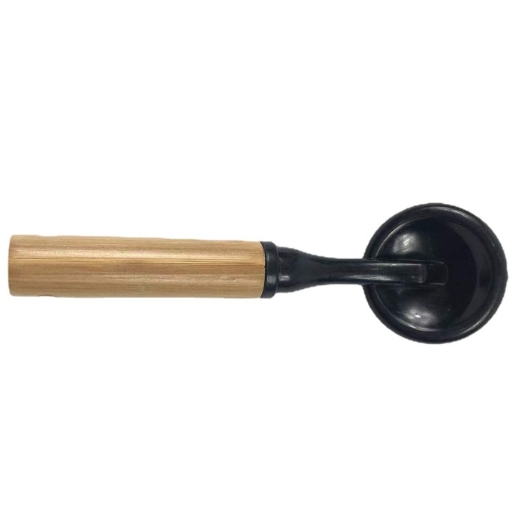 Rubber Bristles Bamboo Handle Wooden Dishwashing Brush Grease Removal