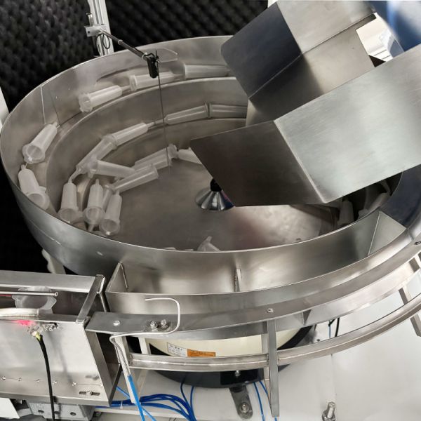 High Quality Vibratory Feeder Bowl Plastic Syringe Vibrating Bowl Feeder With Bulk Hopper