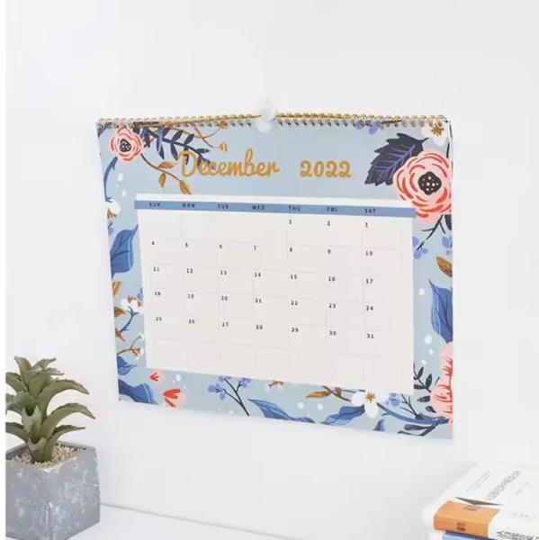 Block Monthly Islamic Shape Printable Desk Calendar Daily Small Countdown Cover Design