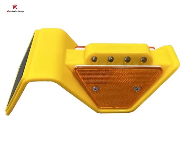 Thailand Solar 8 LED Light Guardrail Trapezoid Solar Delineator Post Traffic 95*95*260mm Highway Guardrail Reflector