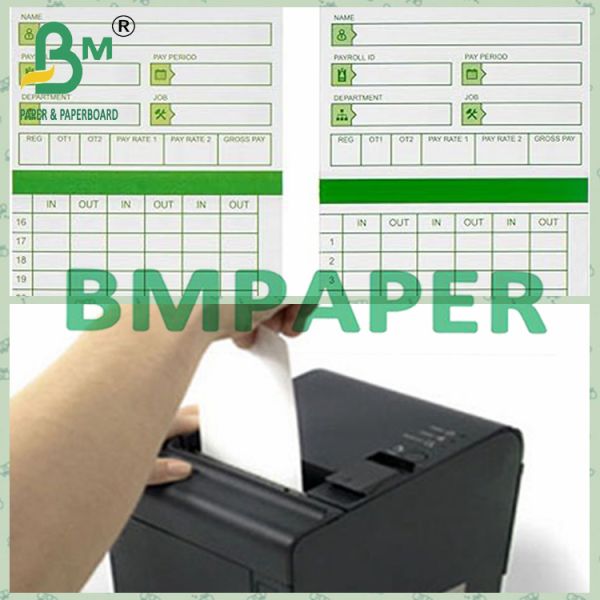 70 - 250g 1 - Ply Bond Receipt Thermal Paper Card For Time Card 3 70 - 250 г 1 - Квитанция с облигациями с термобумажной карточкой для времени Карта 3