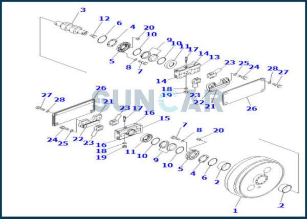 195-30-00870 1953000870 Floating Oil Seals Fits Bulldozer D155A KOMATSU