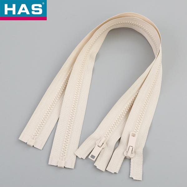 Plastic Teeth Customized Resin-Ended Rectangular Sheet Zipper For Travel Gear Or Clothing