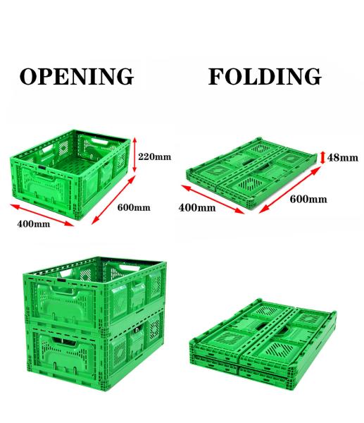 Des caisses en plastique pliables et ventilées La solution parfaite pour organiser les légumes