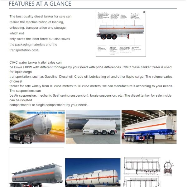 Cisterna de combustible Semirremolque para el transporte seguro y eficiente de combustible líquido y materiales peligrosos