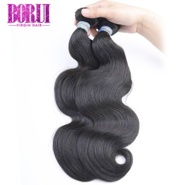 No Smell Brazilian Remy Human Hair , Human Hair Weft Bundles Body Wave