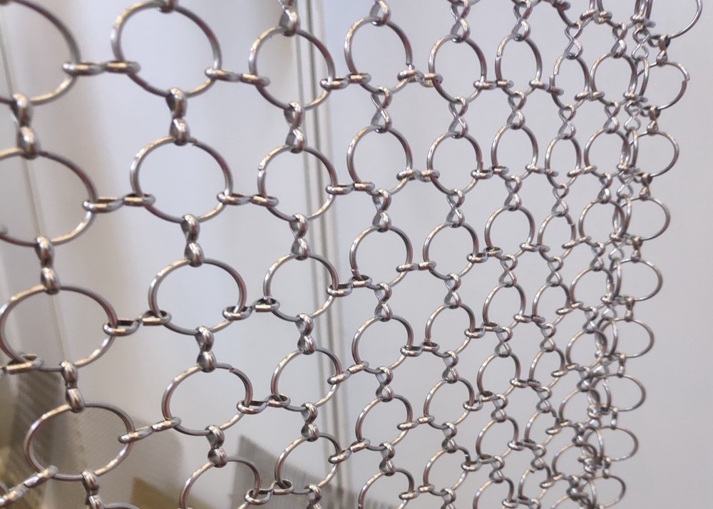 Апертура занавеса 3.8mm-50mm сетки кольца Chainmail золота огнеупорная