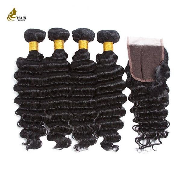 Cuticle Aligned Deep Wave Hair Bundles Loose Wave Human Hair Bundles For Natural And Lustrous Hair