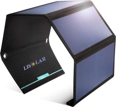 28W Saco Solar dobrável à prova d'água Para andar de bicicleta ao ar livre Escalada de montanha