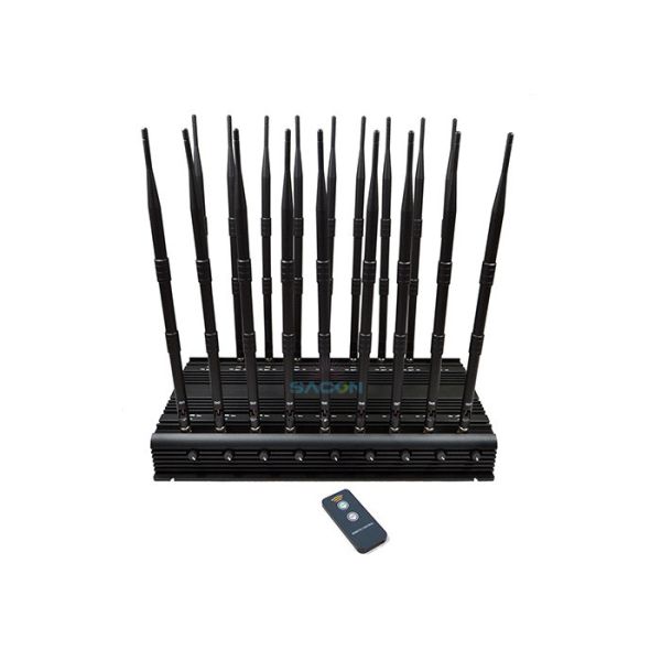 18 Channels Mobile Phone Signal Jammer 42W High Power Blocks All GPS Signals