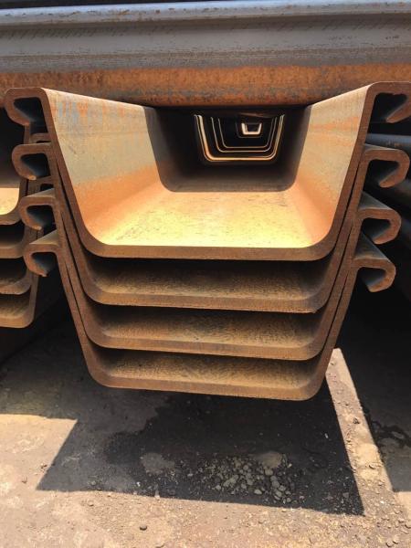 Hot Rolled Steel Sheet Pile JIS A 5528 Used For Construction Water Isolation
