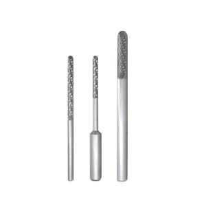Solid Carbide Rotary Burrs for Lock Opening with Customizable Sizes and TiN