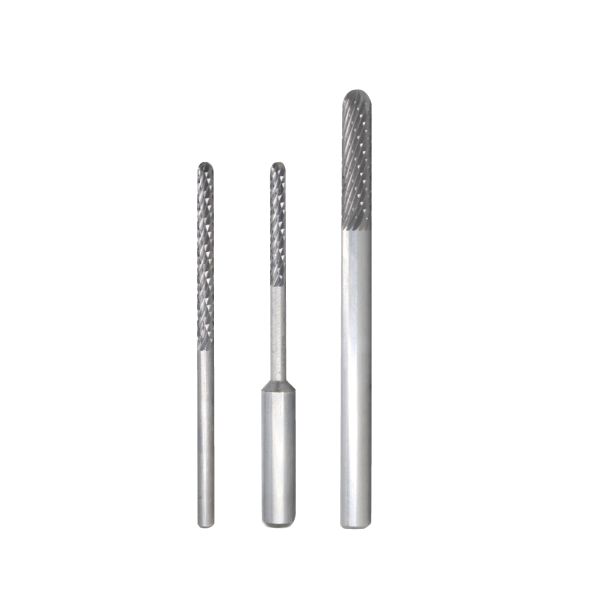 Solid Carbide Rotary Burrs for Lock Opening with Customizable Sizes and TiN