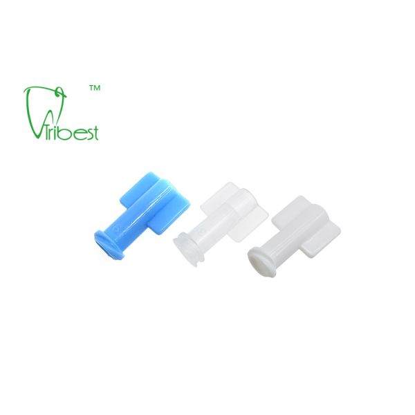 Sterile Luer Lock Luer Slip Dental Syringe Cap Disposable Blue White
