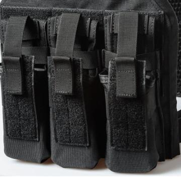 Ultralight Nylon Tactical Plate Carrier MOLLE Combat Vest With Quick Release Rescue Handle
