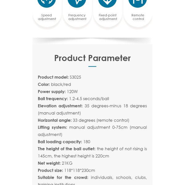 Máquina de alimentação do badminton de controle remoto de 180 bolas