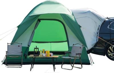 3*3*2.3M 4-6 Pessoas Verde Impermeável PU3000MM Revestido Poliéster de Fibra de Vidro Pão SUV portátil Pickup Camping Tent