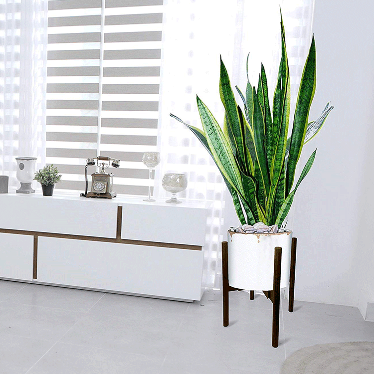 Flower/Green Plant Used Modern Design Bamboo Solid Acacia Wood Plant Pot Stand Holder