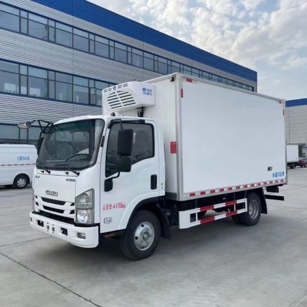 Double Row ISuzu Freezer Truck , Refrigerator Van Truck 3tons 4tons 5tons