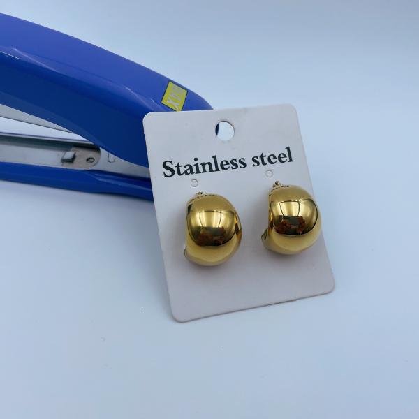 Upgrade Your Products with Polished Stainless Steel and Achieve a Luxurious Gold Look Earrings