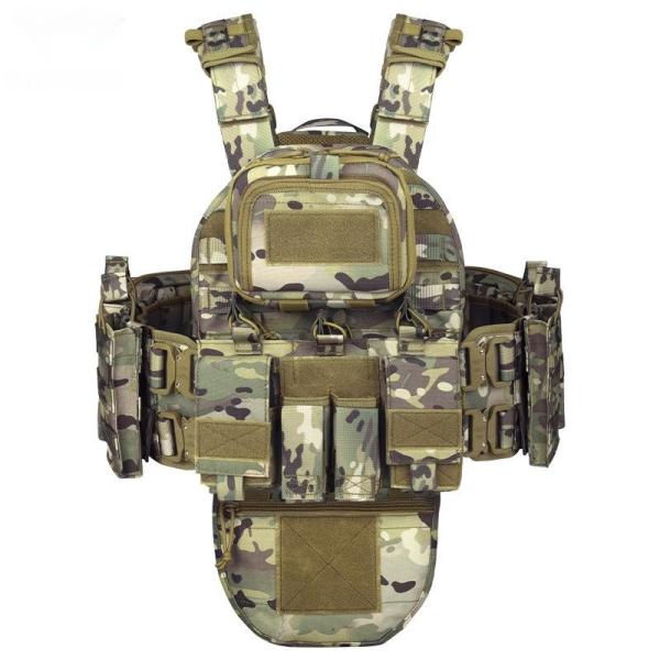 CS Field Protective Camouflage Combat Waistcoat Khaki 1000D Fabric Multifunctional