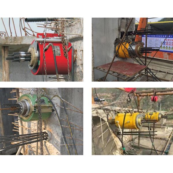 Casting Iron Bridge Construction Machine Dia 15.7mm Hydraulic Jack Post Tensioning