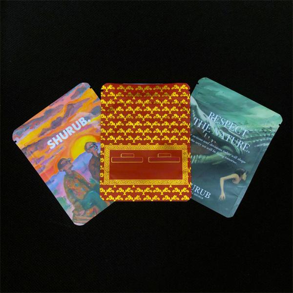 Fábrica personalizar erva CBD embalagem saco de fecho com amostras grátis Delta 9 sacos Mylar