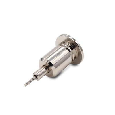 Lighting Suspension System Wire Rope Connector Durable Ceiling Hanging Clip Brass Adjuster Custom Industrial Hardware Fitting For Commercial Lamp Installation