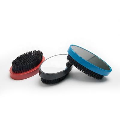 Customize escova de barba com espelho de madeira natural Média misturada de javali escova de pente