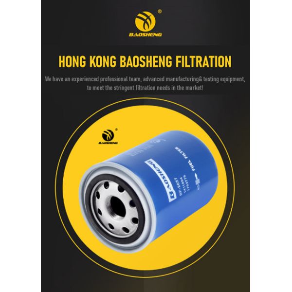 1411894 DX380 DX420 Doosan Fuel Filter OD 93.5mm Paper Filtration