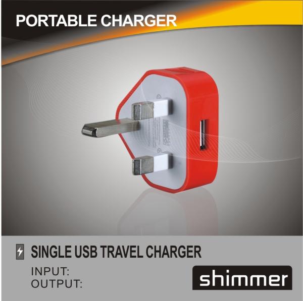 5V 1A UK Ipad charger/iphone chargerUSB adapter/caricabatterie/caricabatterie portatile
