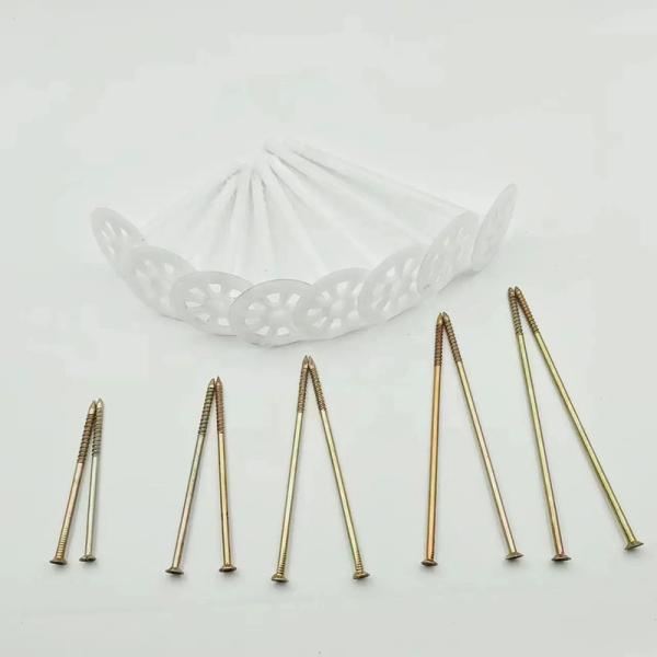 Punch Insertion Installation Plastic Insulation Fixing Anchors White 8MM