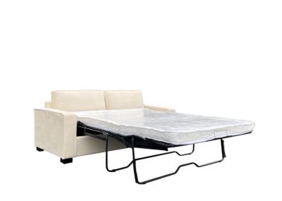 H 85cm Fabric Queen Sleeper Sofa Full Size Beige Double Fabric Chair Bed