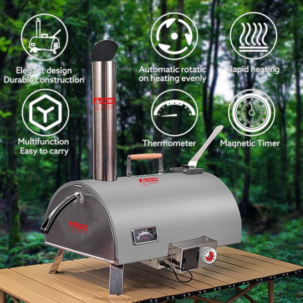 Автоматическая вращающаяся печь для пиццы для аутентичных пицц.