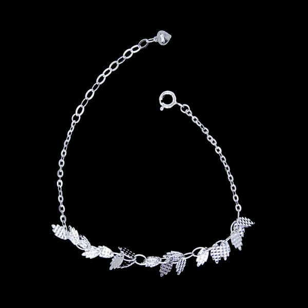 Шармы браслетов ювелирных изделий стерлингового серебра браслета 925 серебра равнины формы клевера