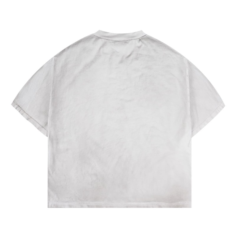 Custom Vintage Wash Graphic Print T Shirt Oversized Streetwear OEM