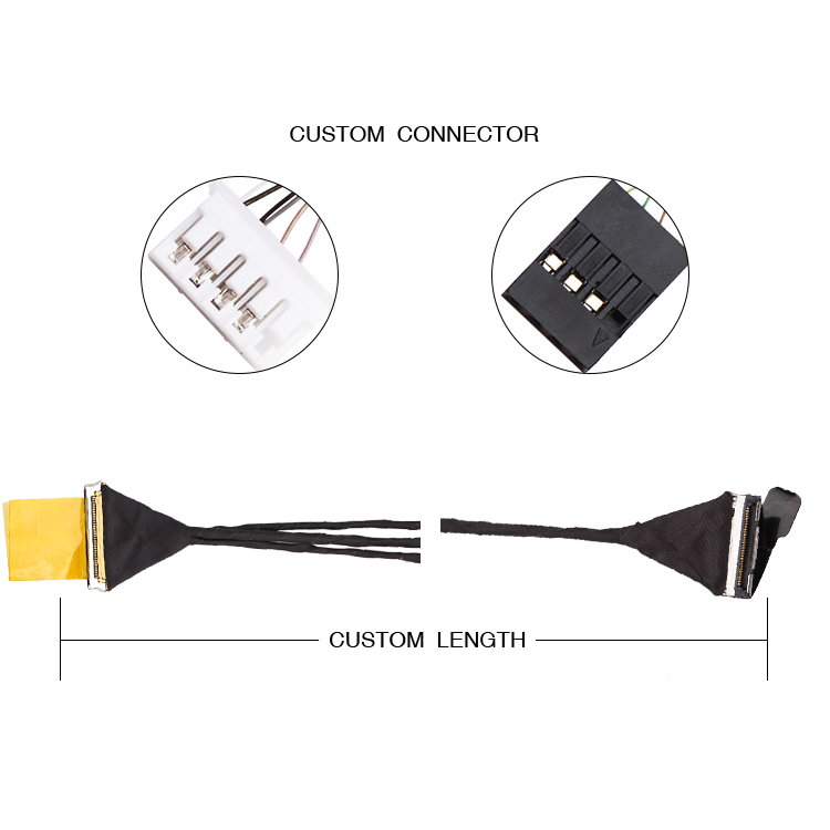 4 Pin Usb 20454-040t Edp Lvds кабель Jst Phr-5 Lvds кабель подсветка