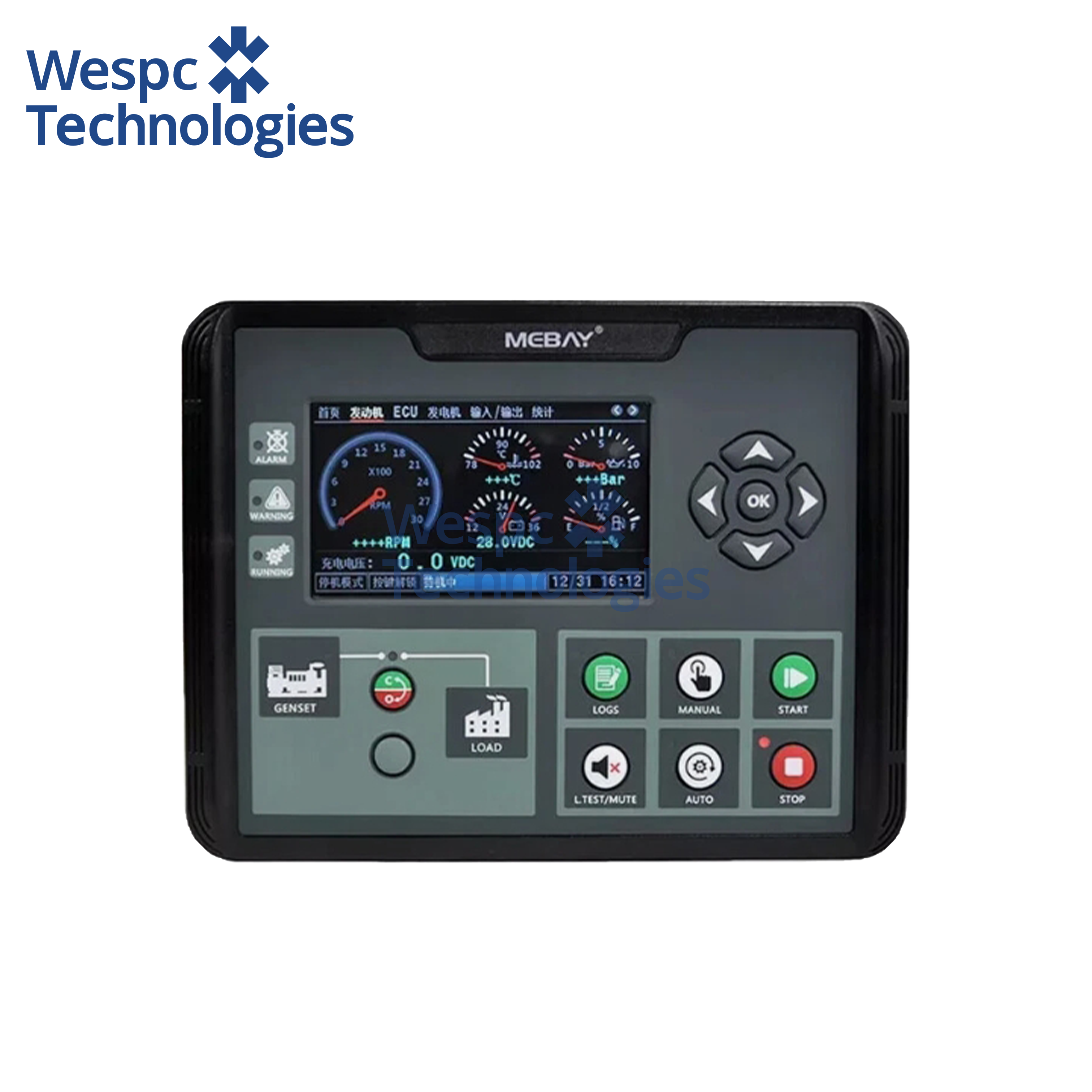 WESPC Original DC70DR MK2 Diesel Genset Spare Parts Self-Starting Control Board