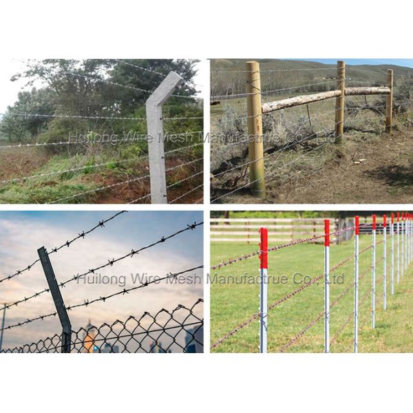 Hot Dipped Galvanised barbed wire for security defence