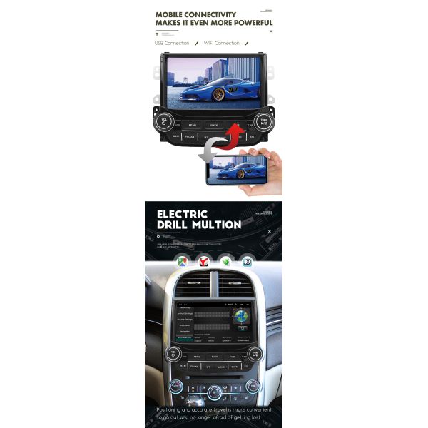 Сенсорный экран Android Car Stereo Carplay для Chevrolet Malibu 2012-2014