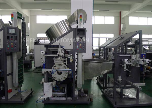 Cap Auto Stamp Machine , Cylinder Hot Foil Plastic Stamping Machine