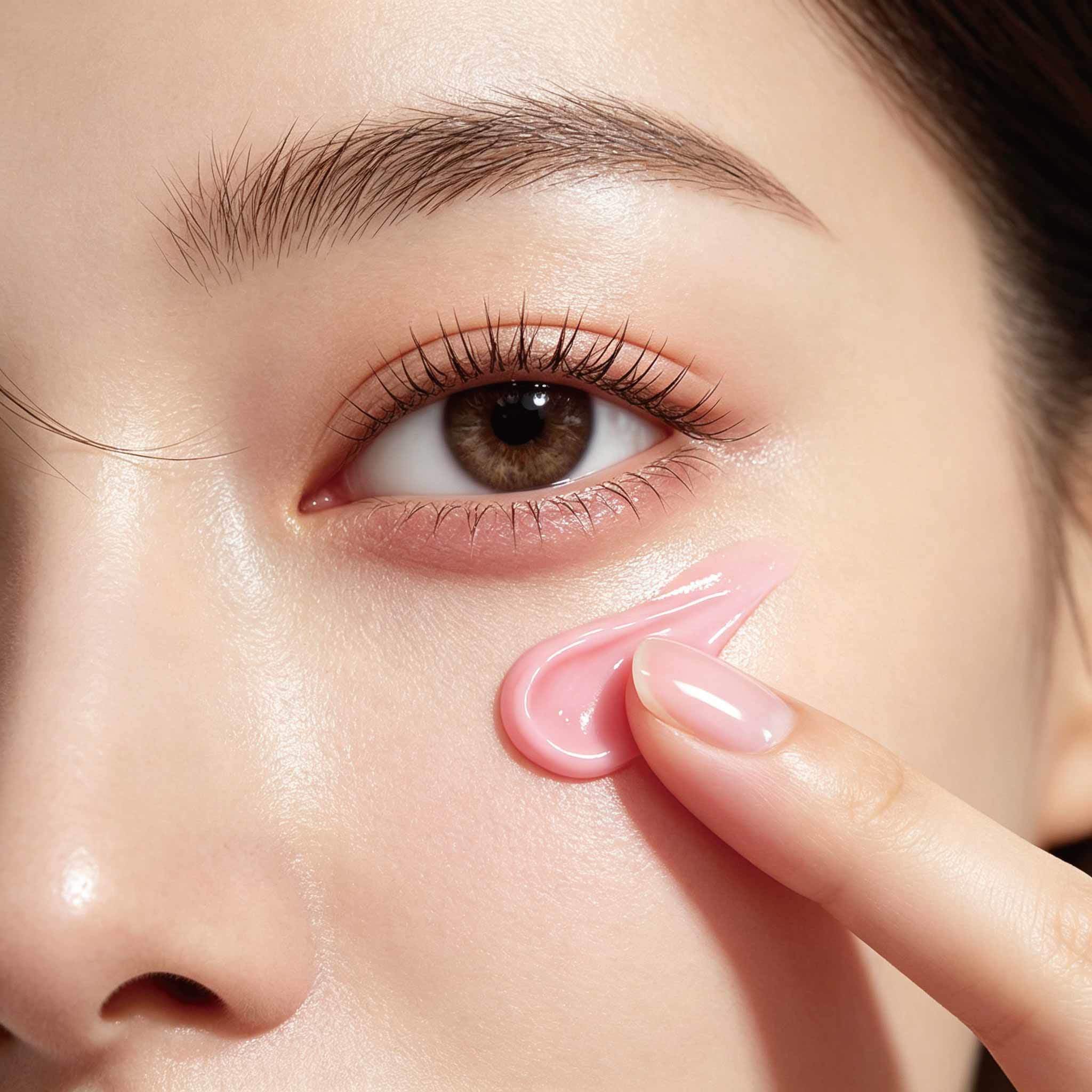 Pink PDRN Peptide Eye Cream Serum Salmon DNA Niacinamide Dark Circle Fine Line Care