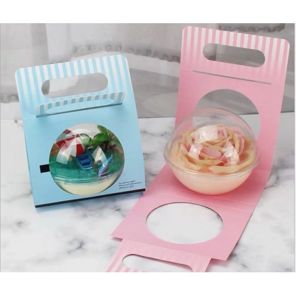 Salad Bowl with Lid Paper Card Dimension 13.5* 5.3 6.5 cm Convenient and Eco-Friendly