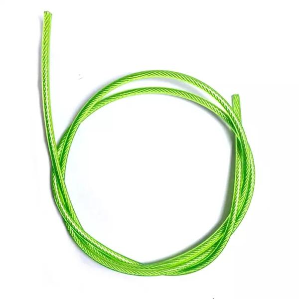 Fios de aço inoxidável revestidos de nylon com aço de corte livre e durabilidade
