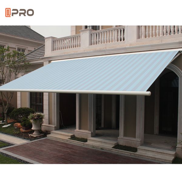 OEM Retractable Cassette Awning With Aluminium Frame Pvc Material Waterproof