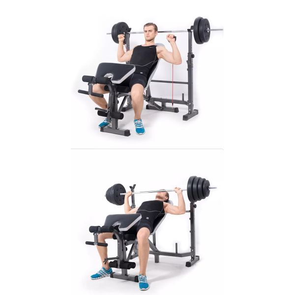24.5KG Fitness Gym Portable Weight Bench Weight Lifting Bodybuilding Equipment