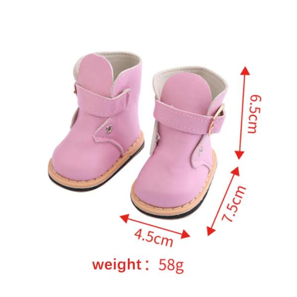 ODM Doll Accessories 18inch American Girl Doll Shoes Boots 45cm dress up Winter Boots doll shoes