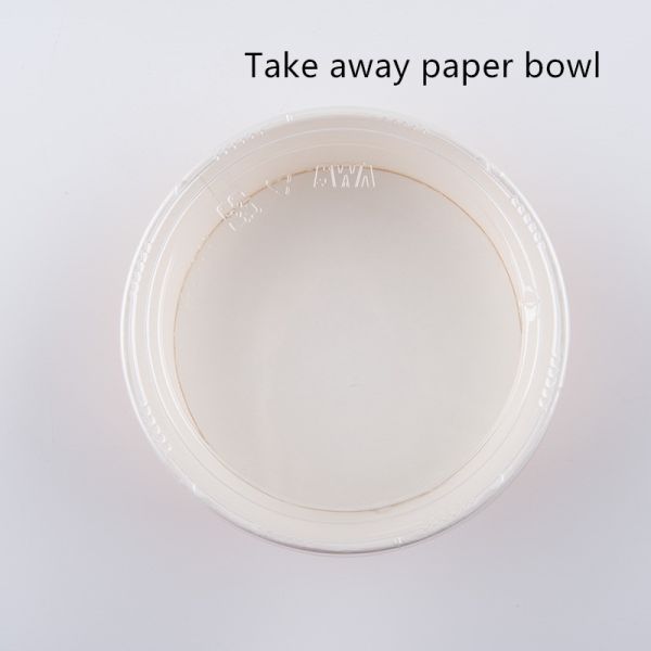 Graissez le bol de papier enduit par PE résistant des aliments de préparation rapide 240gsm