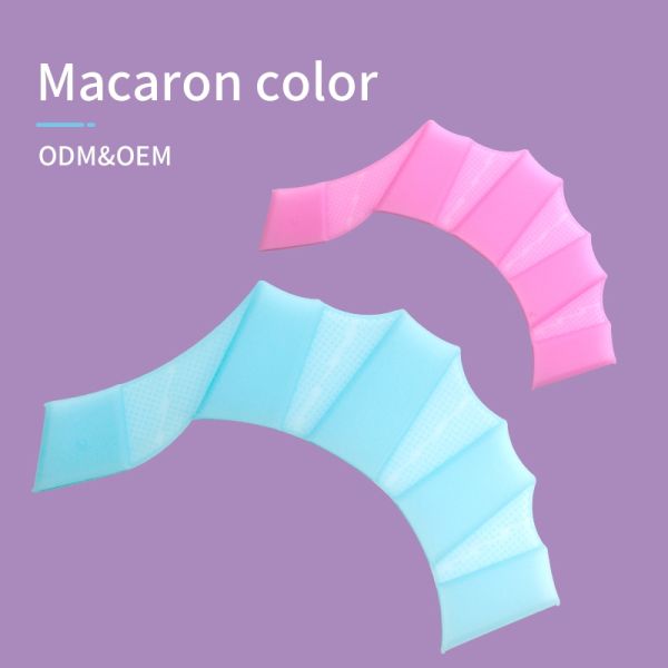 Macaron Color Adult And Kids Swim Hand Fins Swimming Accessories