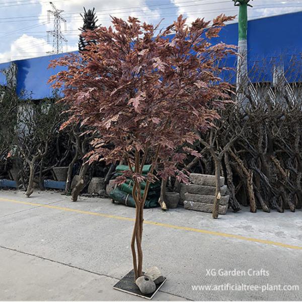 UV Protection Artificial Maple Tree Made Of Epoxy Resin , Fiberglass Durable